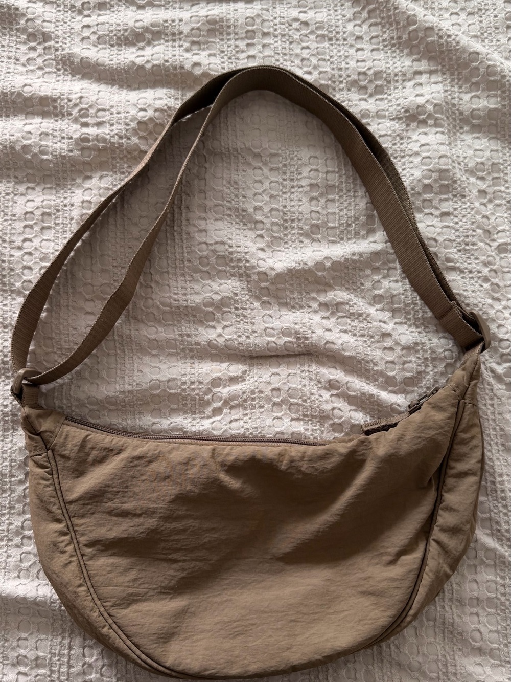 Uniqlo Tan Crescent Shoulder Bag